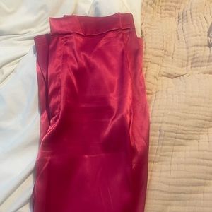 Women’s sateen pants with heart cut out detail